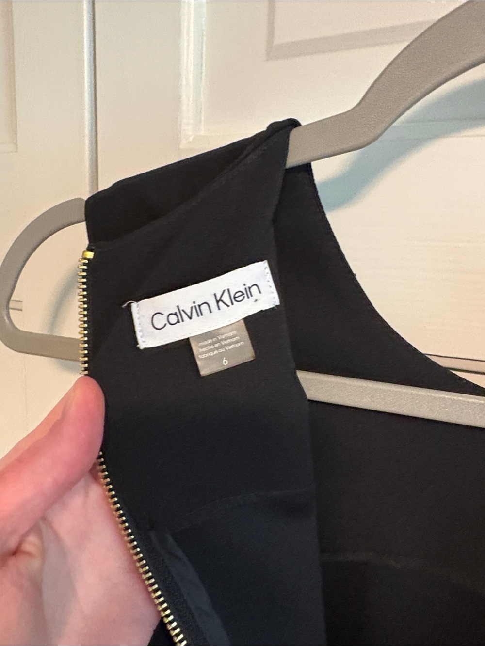 Calvin Klein Black Sleeveless Midi Sheath Dress - Picture 2 of 3